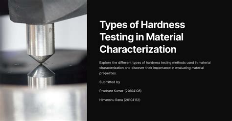 hardness test process|different types of hardness testing.